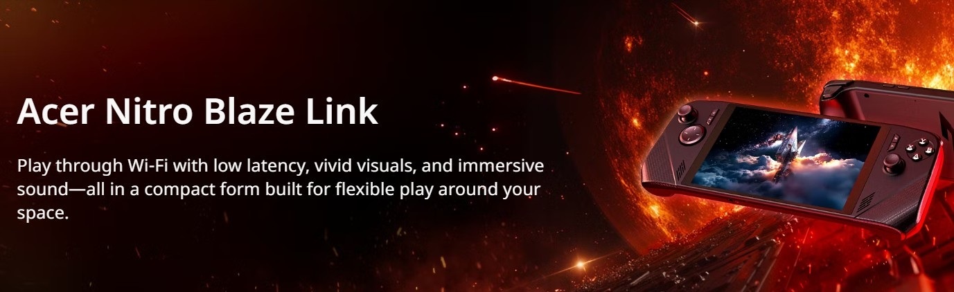Acer Nitro Blaze Link product page